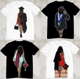 Bundle 4 Graduation Woman Graduate Ceremony Achievements Student Gown Cap SVG PNG JPG Cutting Files For Cricut Silhouette and More!