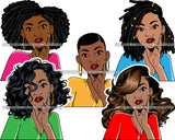 Bundle 20 Afro Lola Mean Queen Boss Lady Gold Teeth Grill Fashion Peace Sign Hustler Black Girl Magic Nubian Melanin Popping  SVG Cutting Files For Silhouette Cricut and More