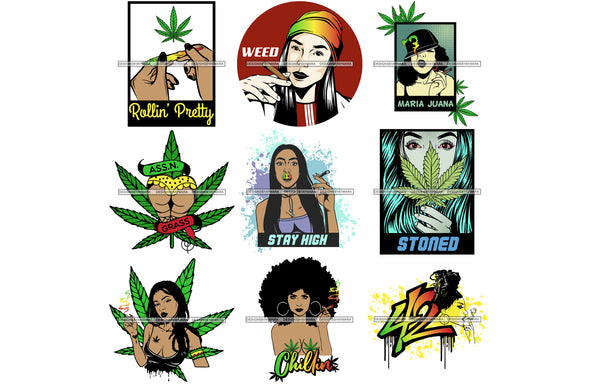Mega Bundle 1000+Ganja Designs Mary Jane 420 Grass Weed Marijuana Cannabis Pot Blunt Joint Herbs Deigns Sublimation SVG PNG JPG Cutting Files  SVG PNG JPG Cutting Designs Silhouette Sublimation Designs