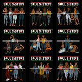 Bundle 9 Soulsisters Soul Sisters Best Friends Together Family Love Melanin Black Girl Magic PNG JPG SVG Cutting Files For Silhouette Cricut and More!