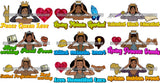 Bundle 9 Afro Queen Talented Educated Loving Quotes Nubian Melanin SVG Cutting Files For Silhouette Cricut and More
