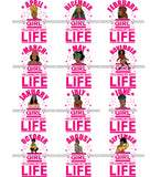 Bundle 12 Birthday Afro Woman SVG Cutting Files For Cricut and More.