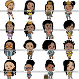 Bundle 16 Cute Fabulous Ladies PNG File For Print