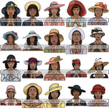 Bundle 20 Afro Woman Praying PNG Files For Print