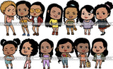 Bundle 4 Ladies Girls Trip Getaway PNG File For Print