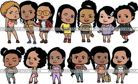 Bundle 4 Ladies Girls Trip Getaway PNG File For Print