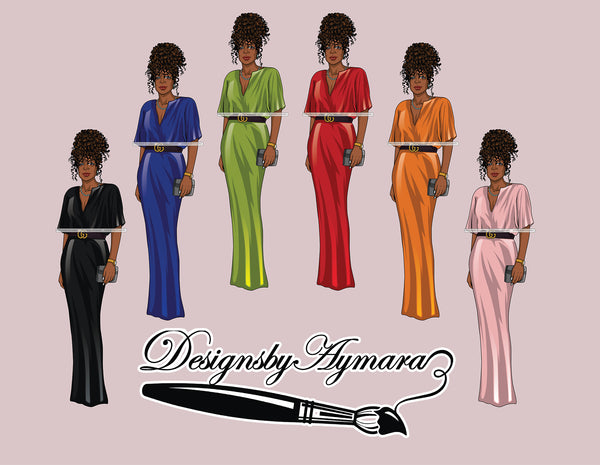 Bundle 72 Classy Afro Woman African American Goddess SVG PNG JPG Cutting Files