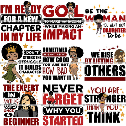 Bundle 9 Dope Diva Blessed Life Quotes SVG Cutting Files For Silhouette Cricut and More