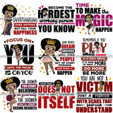 Bundle 9 Dope Diva Blessed Life Quotes SVG Cutting Files For Silhouette Cricut and More