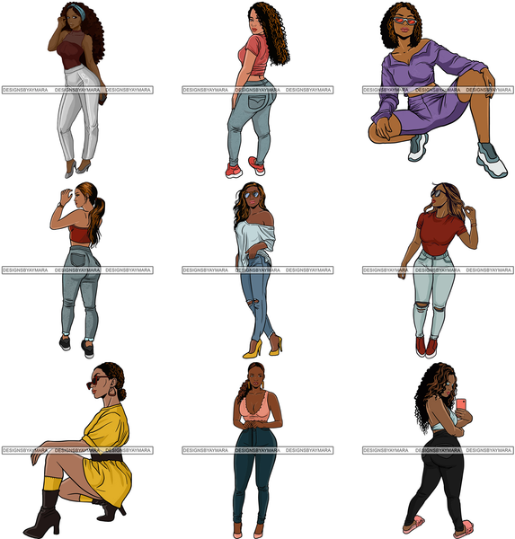 Super Bundle 81 Sexy Fashion Woman Goddess Glamour .SVG Cutting Files