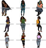 Super Bundle 81 Sexy Fashion Woman Goddess Glamour .SVG Cutting Files