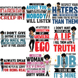 Bundle 9 Afro Lola Melanin Popping SVG Cutting Files For Silhouette Cricut and More!