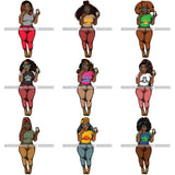 Big Bundle 60 Afro Lola Thick Proud BBW Super Bundle 60 .SVG Cutting Files For Silhouette and Cricut and More!