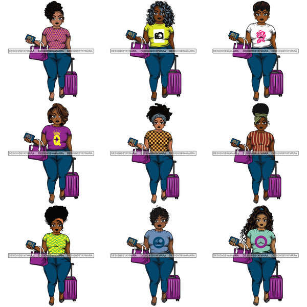 Big Bundle 60 Afro Lola Thick Proud BBW Super Bundle 60 .SVG Cutting Files For Silhouette and Cricut and More!