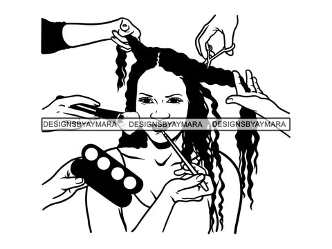 Hair Stylish SVG Beauty Salon Woman Goddess Fabulous Queen Diva Classy Lady .SVG .PNG .JPG Vector Clipart SVG PNG JPG EPS Circuit Cricut Cutting Cut