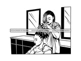 Hair Stylish SVG Beauty Salon Woman Goddess Fabulous Queen Diva Classy Lady .SVG .PNG .JPG Vector Clipart SVG PNG JPG EPS Circuit Cricut Cutting Cut