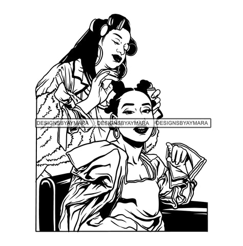 Hair Stylish SVG Beauty Salon Woman Goddess Fabulous Queen Diva Classy Lady .SVG .PNG .JPG Vector Clipart SVG PNG JPG EPS Circuit Cricut Cutting Cut