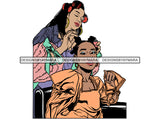 Beauty Salon Hair Stylish Woman Goddess Fabulous Queen Diva Classy Lady .SVG .PNG .JPG Vector Clipart Not For Cutting