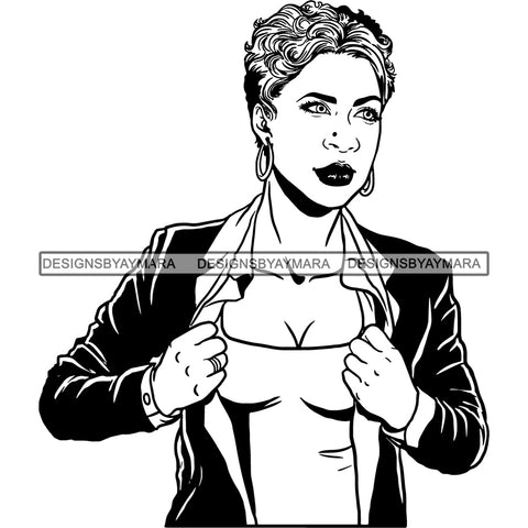 Strong Afro Woman SVG Cancer Survivor Cutting Files For Silhouette Cricut and More