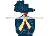 Afro Woman Praying God Lord Believe Faith .PNG .JPG .SVG Clipart Perfect For Printing Not For Cutting