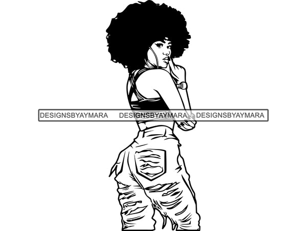 Afro Queen SVG Goddess Woman African American Ethnicity Voluptuous Body Woman Power Independent Woman Afro Queen Diva Classy Lady SVG PNG EPS JPG Clipart Cutting Cut  Cricut  T-shirt Design