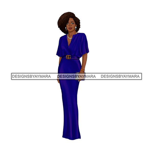Bundle 10 Classy Afro Lady Fashion African American Woman PNG JPG Clipart