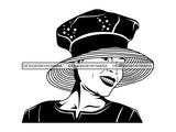 Classy Woman SVG Church Lady Nubian Beauty Salon Make Up Fashion Model Queen Diva Classy Lady Princess  .SVG .EPS .PNG Vector Clipart Cricut Circuit Cut Cutting