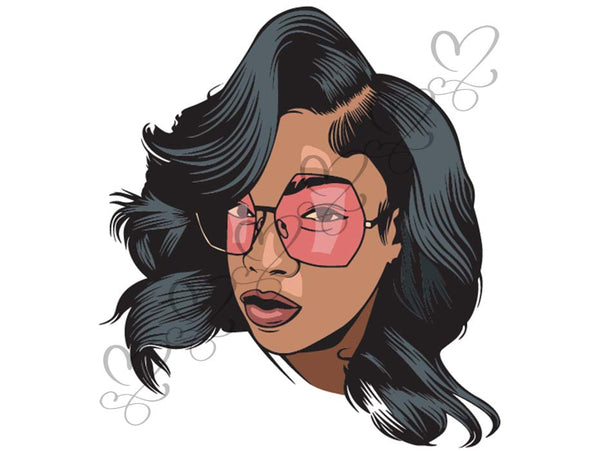 Afro Woman PNG File For Print