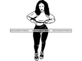 Afro Beautiful Black Woman SVG African American Ethnicity Afro Puffy Hairstyle Beauty Salon Queen Diva Classy Lady  .SVG .EPS .PNG Vector Clipart Digital Cricut Circuit Cut Cutting