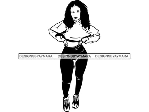 Afro Beautiful Black Woman SVG African American Ethnicity Afro Puffy Hairstyle Beauty Salon Queen Diva Classy Lady  .SVG .EPS .PNG Vector Clipart Digital Cricut Circuit Cut Cutting