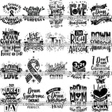 Bundle 20 Down Syndrome Awareness SVG Quotes Cut Files
