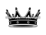 Crown Headwear Royalty Queen Royal Person King Authority Coronation Diadem Gold Jewelry .PNG .SVG Clipart Vector Cricut Cut Cutting