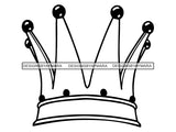Crown Headwear Royalty Queen Royal Person King Authority Coronation Diadem Gold Jewelry .PNG .SVG Clipart Vector Cricut Cut Cutting