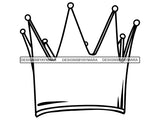 Crown Headwear Royalty Queen Royal Person King Authority Coronation Diadem Gold Jewelry .PNG .SVG Clipart Vector Cricut Cut Cutting