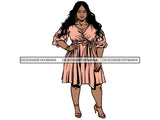 Beautiful BBW Woman Sexy Goddess Fabulous Stylish Queen Diva Classy Lady .JPG SVG .PNG With A Transparent Background  Vector Clipart Not For Cutting