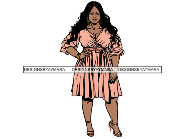 Beautiful BBW Woman Sexy Goddess Fabulous Stylish Queen Diva Classy Lady .JPG SVG .PNG With A Transparent Background  Vector Clipart Not For Cutting