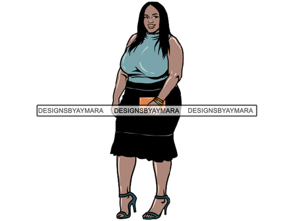 Beautiful BBW Woman Sexy Goddess Fabulous Stylish Queen Diva Classy Lady .JPG SVG .PNG With A Transparent Background  Vector Clipart Not For Cutting