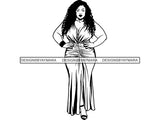 Afro Beautiful Black Woman SVG BBW Big And Bougie African American Ethnicity Queen Diva Classy Lady  .SVG .EPS .PNG Vector Clipart Cricut Circuit Cut Cutting