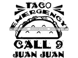 Taco Emergency SVG Cut Files For Silhouette and Cricut