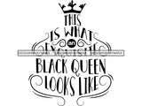 This is what Exquisite Black Queen SVG Cut Files For Silhouette and Cricut