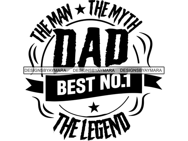 The Man The Myth The Legend SVG Cut File For Silhouette Cricut More