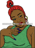 Ghetto Babe Street Girl Funky Girl Woman Face Urban Swag Hip Hop Girl .SVG Cutting Files For Silhouette Cricut and More!