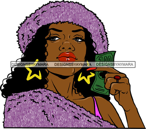 Ghetto Babe Street Girl Funky Girl Woman Face Urban Swag Hip Hop Girl .SVG Cutting Files For Silhouette Cricut and More!