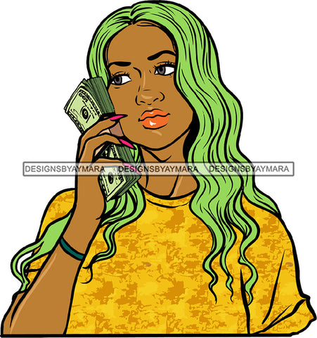 Ghetto Babe Street Girl Funky Girl Woman Face Urban Swag Hip Hop Girl .SVG Cutting Files For Silhouette Cricut and More!