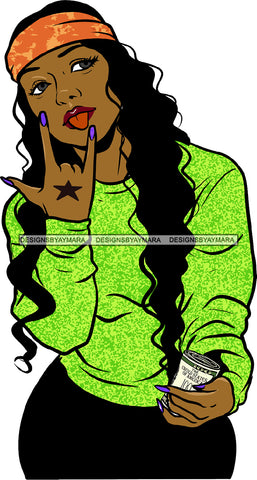 Ghetto Babe Street Girl Funky Girl Woman Face Urban Swag Hip Hop Girl .SVG Cutting Files For Silhouette Cricut and More!