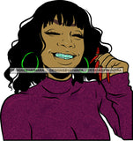Ghetto Babe Street Girl Funky Girl Woman Face Urban Swag Hip Hop Girl .SVG Cutting Files For Silhouette Cricut and More!