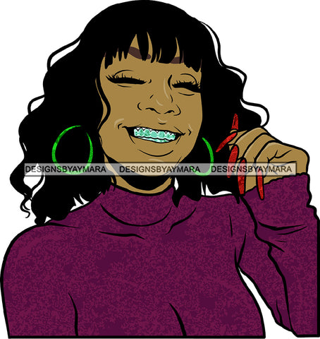 Ghetto Babe Street Girl Funky Girl Woman Face Urban Swag Hip Hop Girl .SVG Cutting Files For Silhouette Cricut and More!