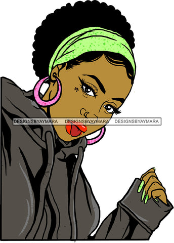 Ghetto Babe Street Girl Funky Girl Woman Face Urban Swag Hip Hop Girl .SVG Cutting Files For Silhouette Cricut and More!