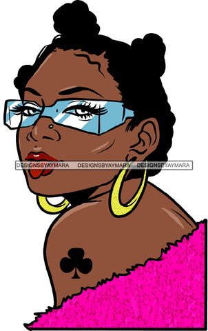 Ghetto Babe Street Girl Funky Girl Woman Face Urban Swag Hip Hop Girl .SVG Cutting Files For Silhouette Cricut and More!