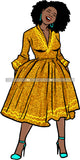 Afro Beautiful Woman Fashion Female Girl Model Dress Goddess Diva Classy Lady .SVG Cut Files For Silhouette Cricut and More!
